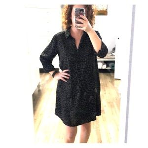 Animal Print Shirtdress